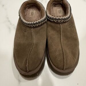 UGG Tan Suede Slip-On Shoes